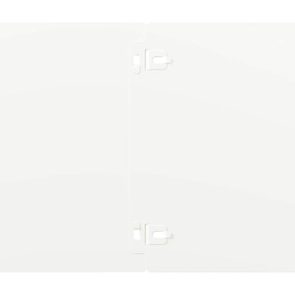 Bordure per Prato 30 pz Bianchi Acciaio Laminato a Freddo | homemem39