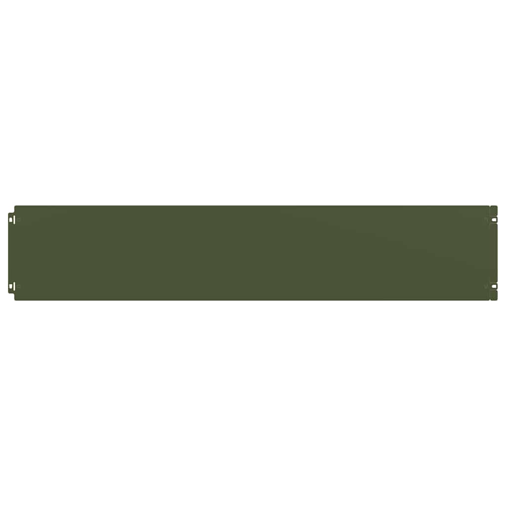 Bordure per Prato 30 pz Verde Oliva Acciaio Laminato a Freddo | homemem39