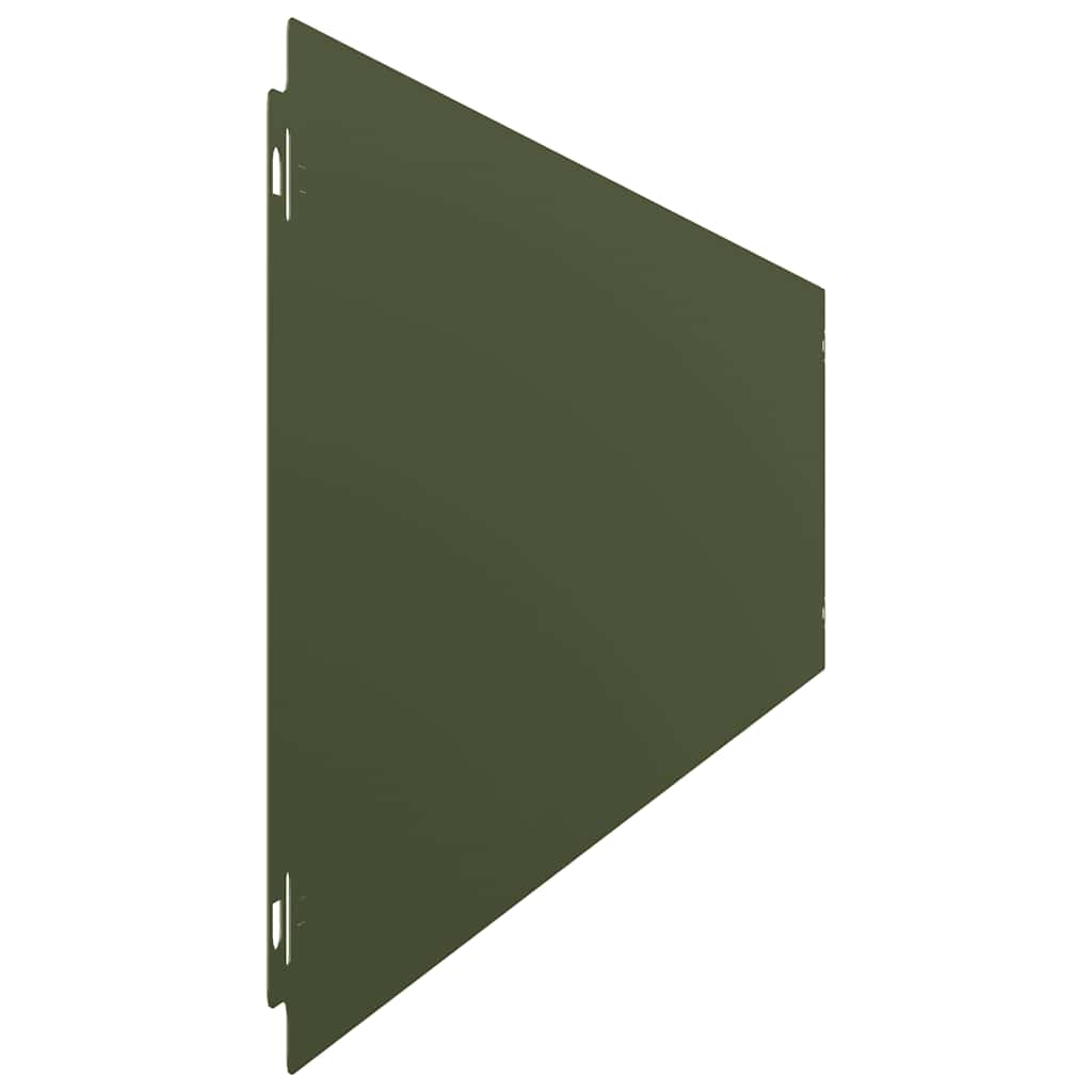 Bordure per Prato 30 pz Verde Oliva Acciaio Laminato a Freddo | homemem39