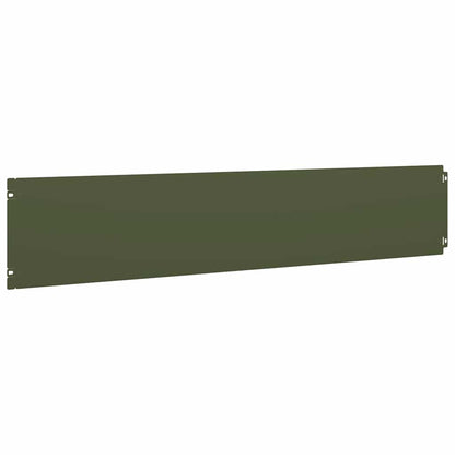 Bordure per Prato 30 pz Verde Oliva Acciaio Laminato a Freddo | homemem39
