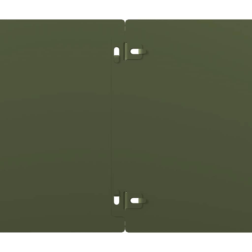 Bordure per Prato 30 pz Verde Oliva Acciaio Laminato a Freddo | homemem39