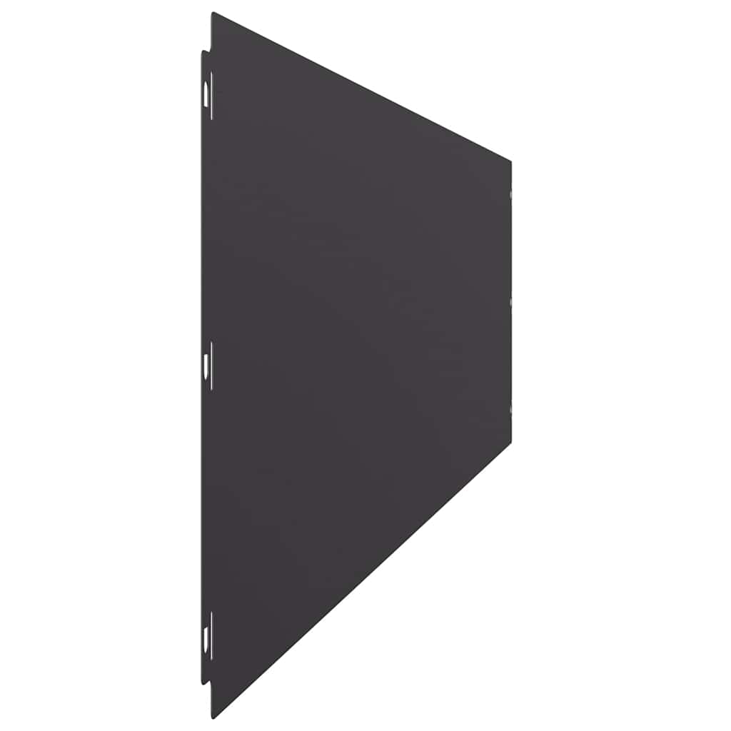 Bordure per Prato 10 pz Nere Acciaio Laminato a Freddo | homemem39