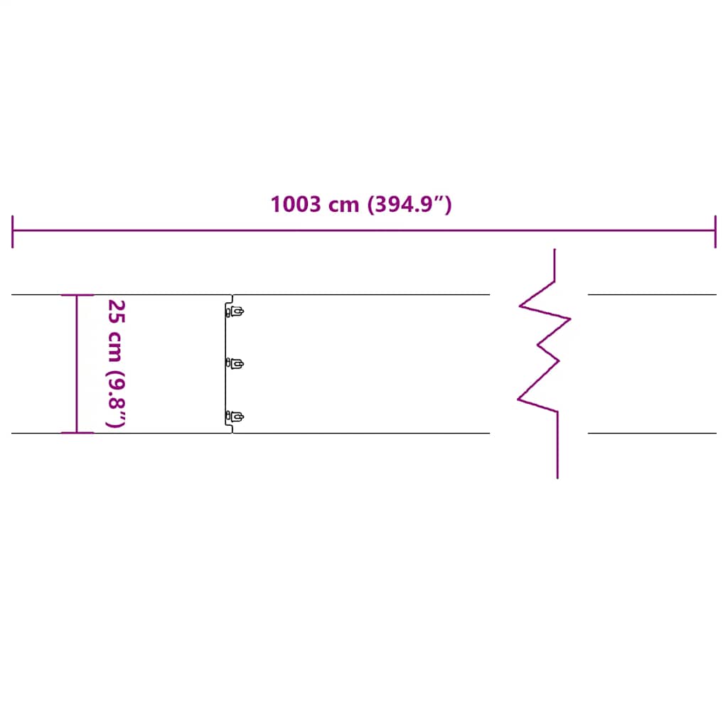 Bordure per Prato 10 pz Nere Acciaio Laminato a Freddo | homemem39