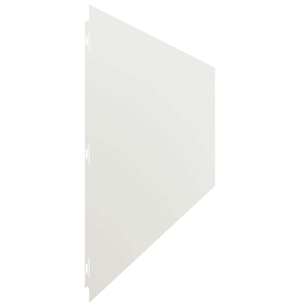 Bordure per Prato 10 pz Bianchi Acciaio Laminato a Freddo | homemem39