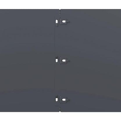 Bordure per Prato 10 pz Antracite Acciaio Laminato a Freddo