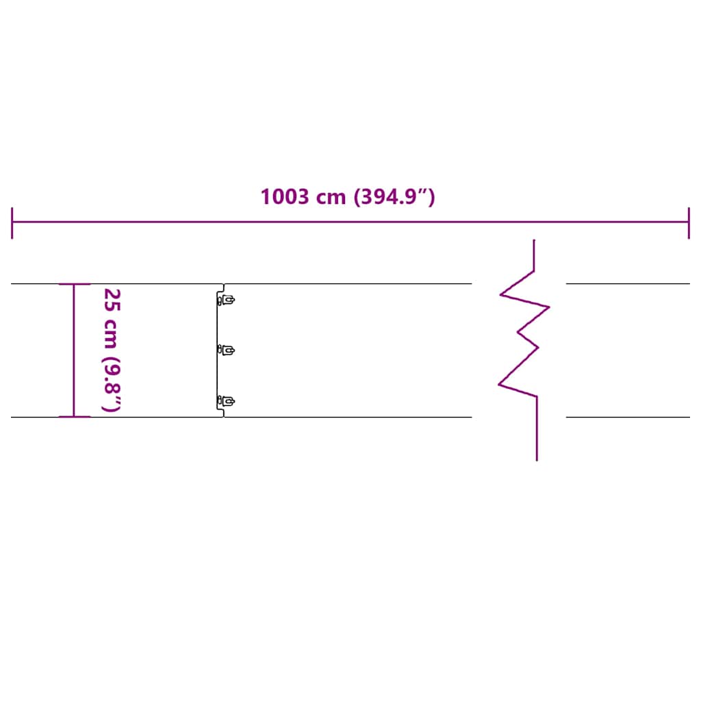 Bordure per Prato 10 pz Antracite Acciaio Laminato a Freddo | homemem39