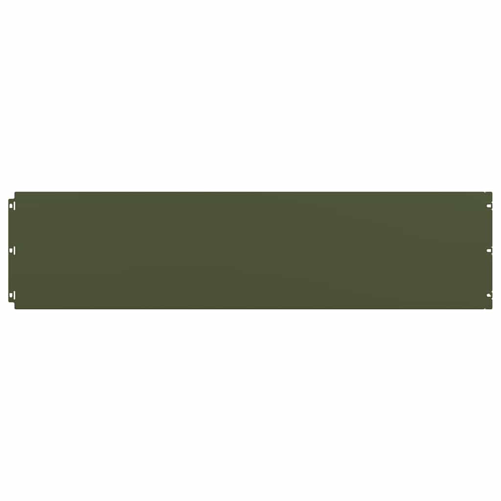 Bordure per Prato 10 pz Verde Oliva Acciaio Laminato a Freddo | homemem39