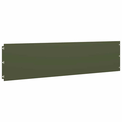Bordure per Prato 10 pz Verde Oliva Acciaio Laminato a Freddo | homemem39