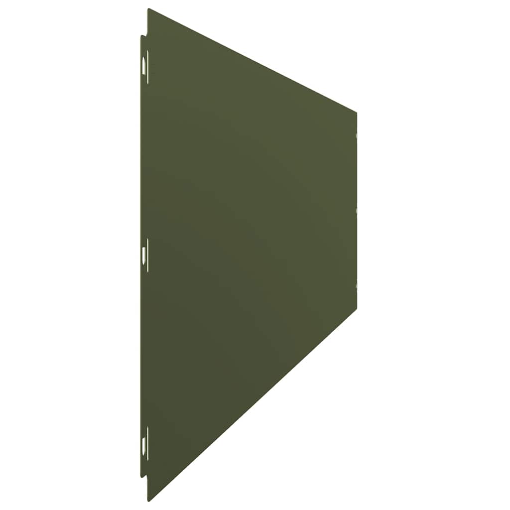 Bordure per Prato 10 pz Verde Oliva Acciaio Laminato a Freddo | homemem39