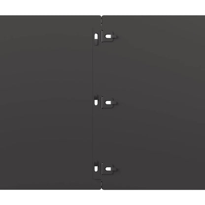 Bordure per Prato 20 pz Nere Acciaio Laminato a Freddo | homemem39