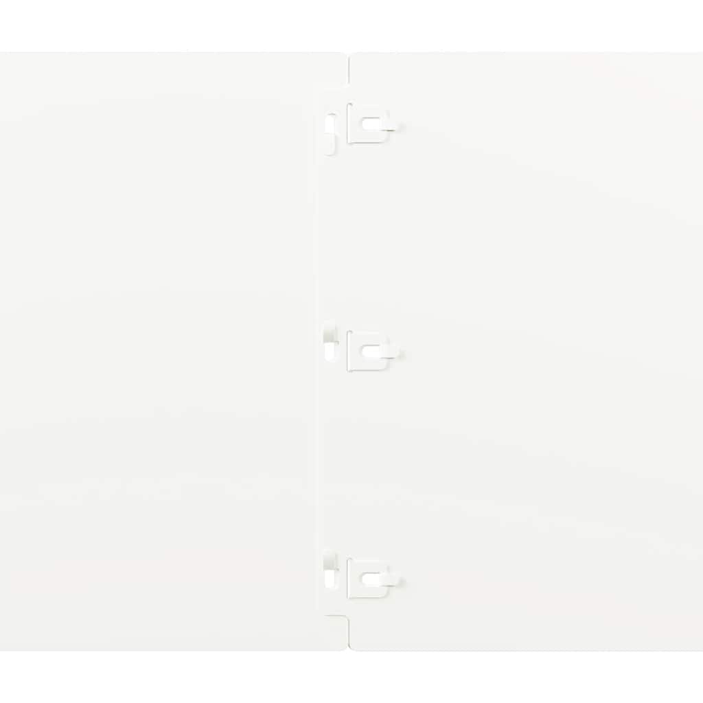 Bordure per Prato 20 pz Bianchi Acciaio Laminato a Freddo | homemem39