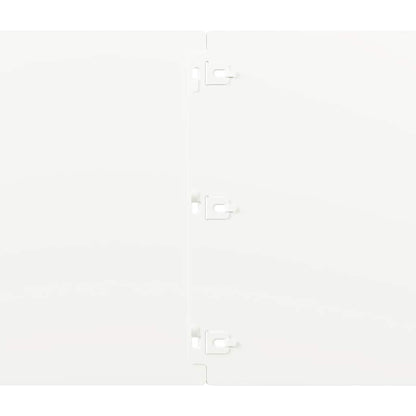 Bordure per Prato 20 pz Bianchi Acciaio Laminato a Freddo | homemem39