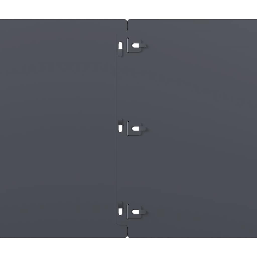 Bordure per Prato 20 pz Antracite Acciaio Laminato a Freddo | homemem39