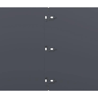 Bordure per Prato 20 pz Antracite Acciaio Laminato a Freddo | homemem39