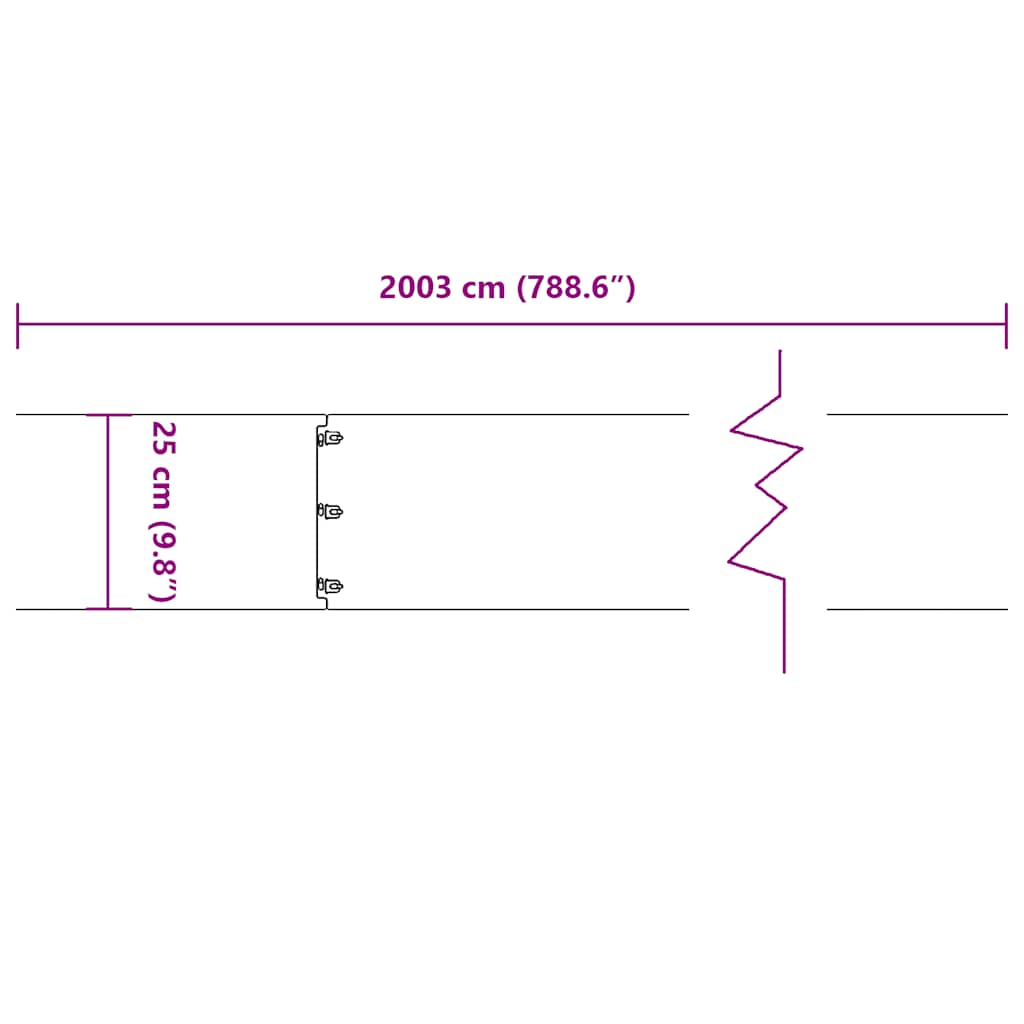 Bordure per Prato 20 pz Antracite Acciaio Laminato a Freddo | homemem39
