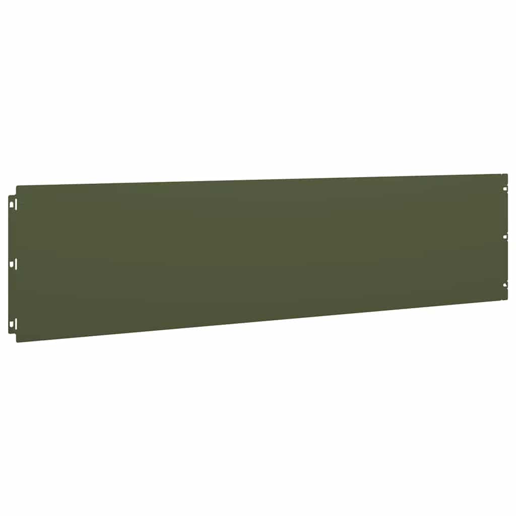 Bordure per Prato 20 pz Verde Oliva Acciaio Laminato a Freddo | homemem39