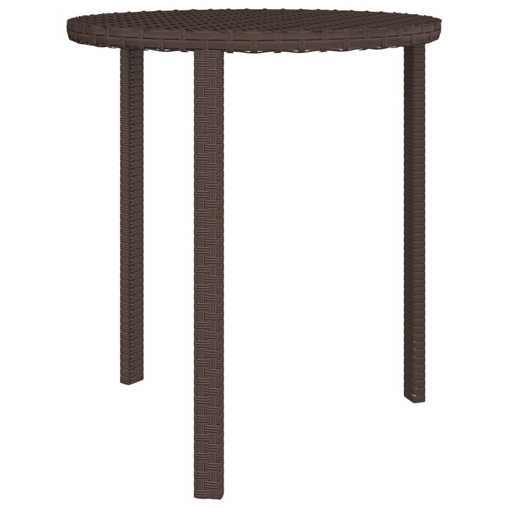 Tavolini da Giardino 3 pz Marroni in Polyrattan | homemem39