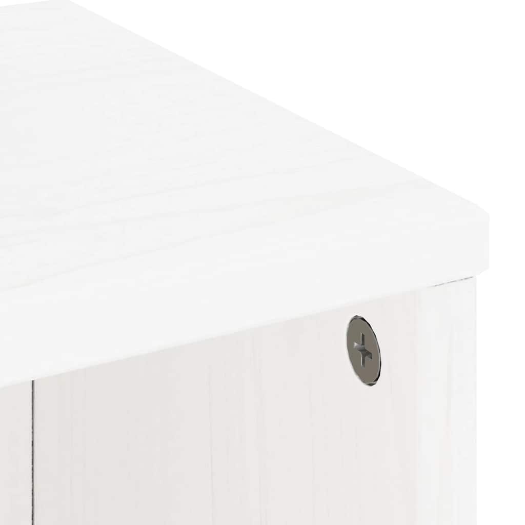 Armadietto Laterale con Cassetti ODDA Bianco 40x24x79 cm - homemem39