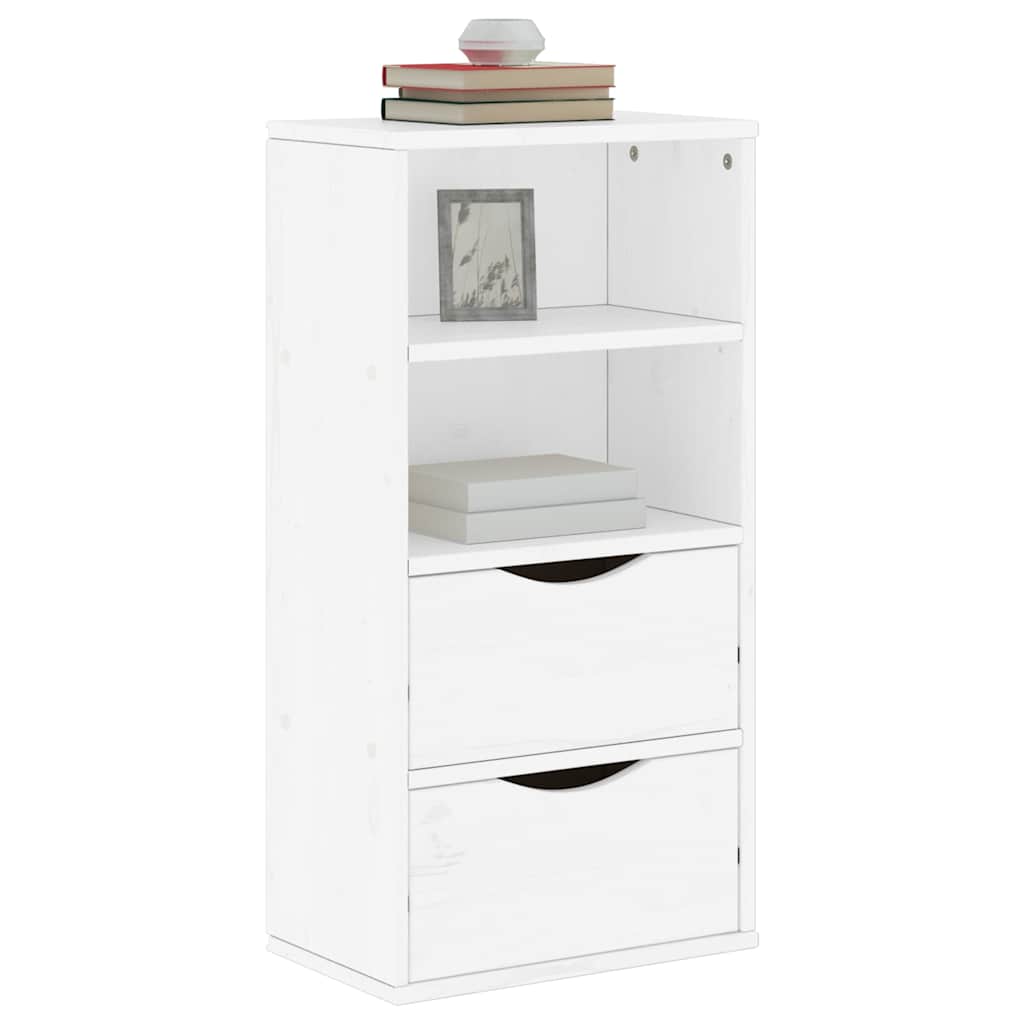 Armadietto Laterale con Cassetti ODDA Bianco 40x24x79 cm - homemem39
