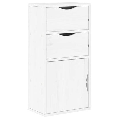 Armadietto Laterale con Cassetti ODDA Bianco 40x24x79 cm - homemem39
