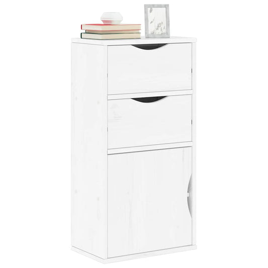 Armadietto Laterale con Cassetti ODDA Bianco 40x24x79 cm - homemem39