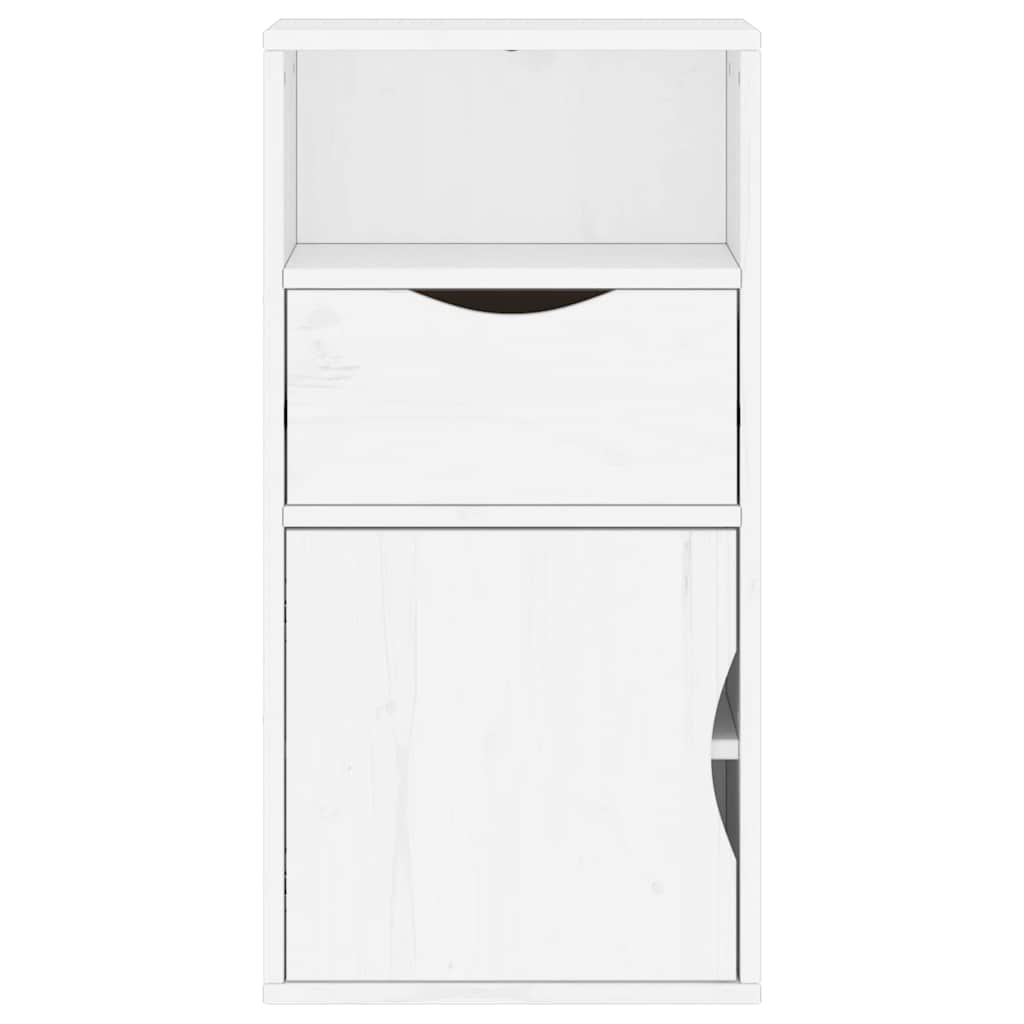 Armadietto Laterale con Cassetto ODDA Bianco 40x24x79 cm - homemem39
