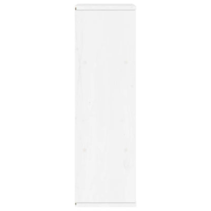Armadietto Laterale ODDA Bianco 40x24x79 cm Legno Massello Pino - homemem39