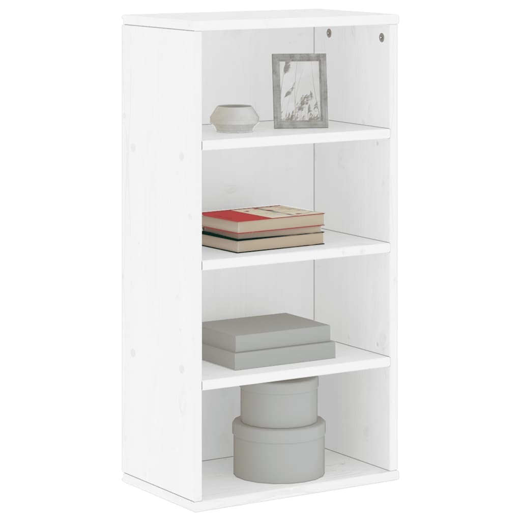 Armadietto Laterale ODDA Bianco 40x24x79 cm Legno Massello Pino - homemem39