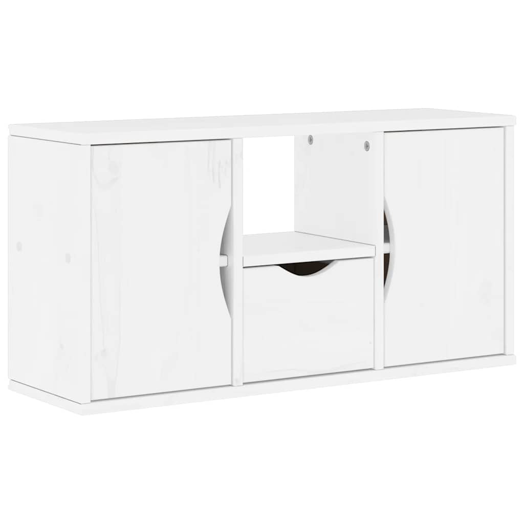 Mobile Porta TV con Cassetto ODDA Bianco 79x24x40 cm - homemem39