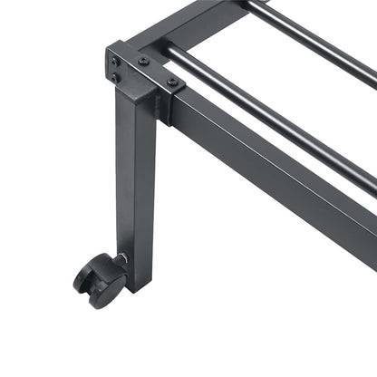 Giroletto senza Materasso Pieghevole Nero 90x190 cm in Acciaio