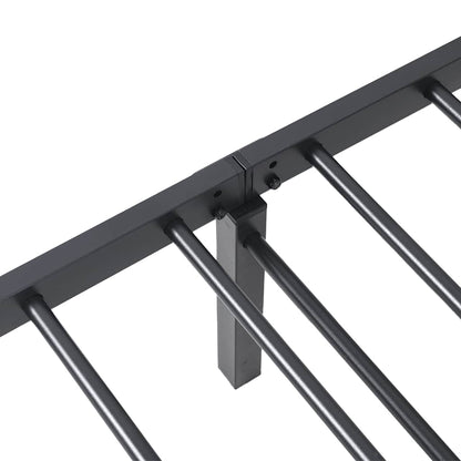 Giroletto senza Materasso Pieghevole Nero 90x190 cm in Acciaio