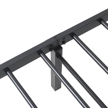Giroletto senza Materasso Pieghevole Nero 107x203 cm in Acciaio