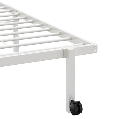 Giroletto senza Materasso Pieghevole Bianco 75x190 cm Acciaio