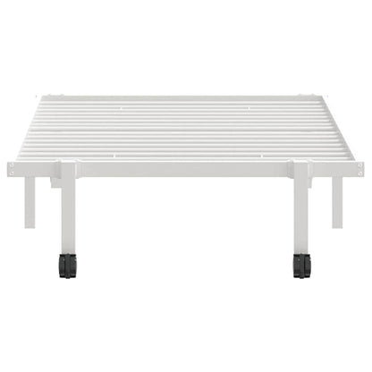 Giroletto senza Materasso Pieghevole Bianco 90x190 cm Acciaio - homemem39
