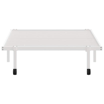 Giroletto senza Materasso Pieghevole Bianco 100x200 cm Acciaio - homemem39