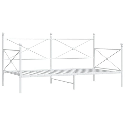 Dormeuse senza Materasso Bianco 107x203 cm in Acciaio