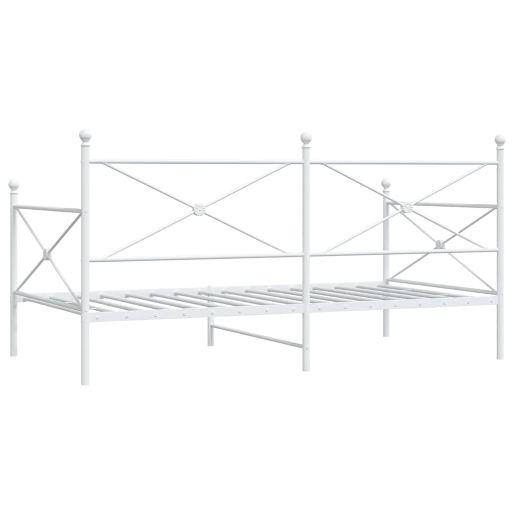 Dormeuse senza Materasso Bianco 107x203 cm in Acciaio
