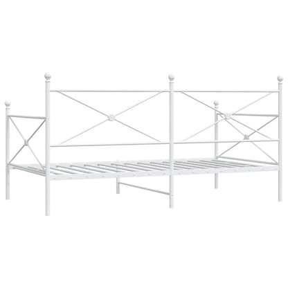 Dormeuse senza Materasso Bianco 107x203 cm in Acciaio