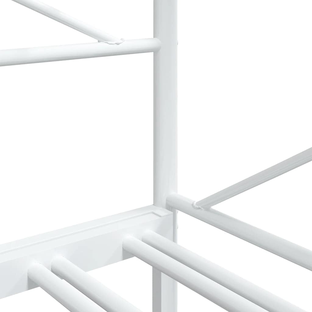 Divano Letto Estraibile senza Materasso Bianco 75x190cm Acciaio