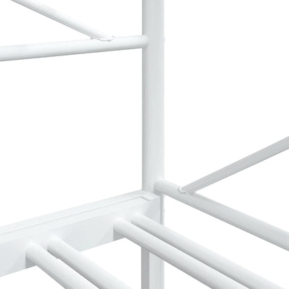 Divano Letto Estraibile senza Materasso Bianco 75x190cm Acciaio