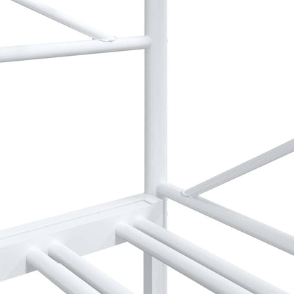 Divano Letto Estraibile senza Materasso Bianco 80x200cm Acciaio