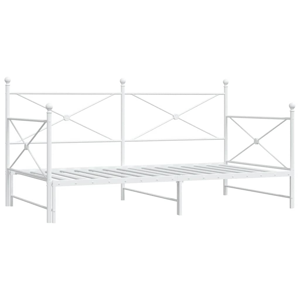 Divano Letto Estraibile senza Materasso 100x190 cm in Acciaio