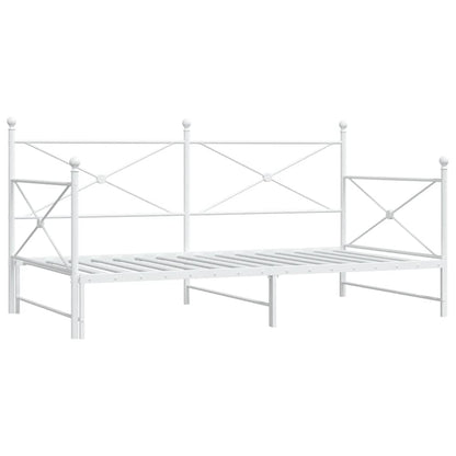 Divano Letto Estraibile senza Materasso 100x190 cm in Acciaio