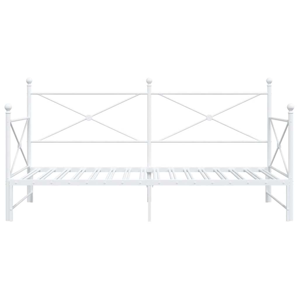 Divano Letto Estraibile senza Materasso 100x190 cm in Acciaio