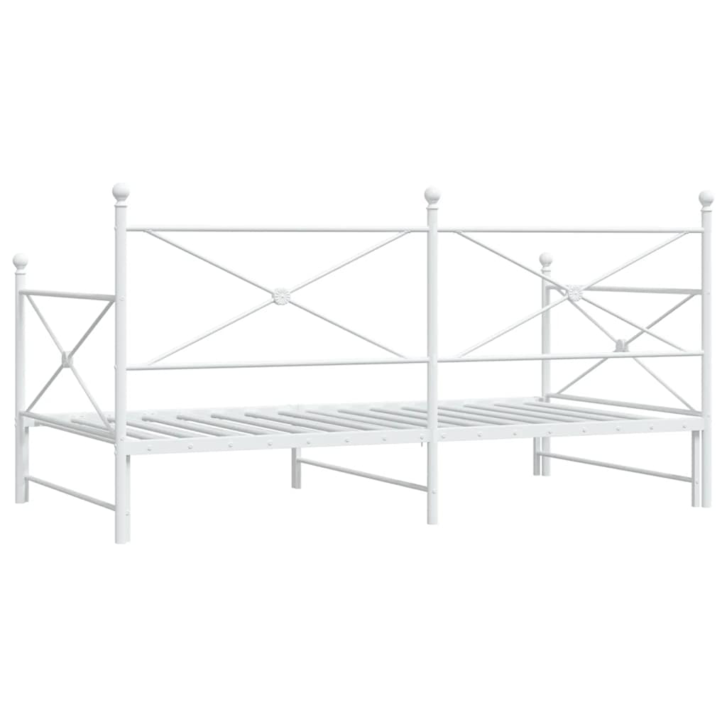 Divano Letto Estraibile senza Materasso 100x190 cm in Acciaio