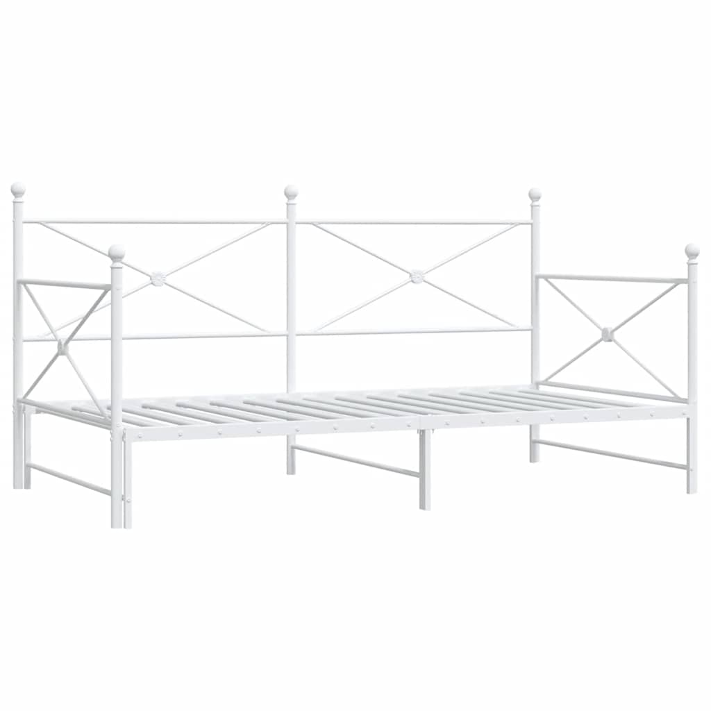 Divano Letto Estraibile senza Materasso 100x200 cm in Acciaio