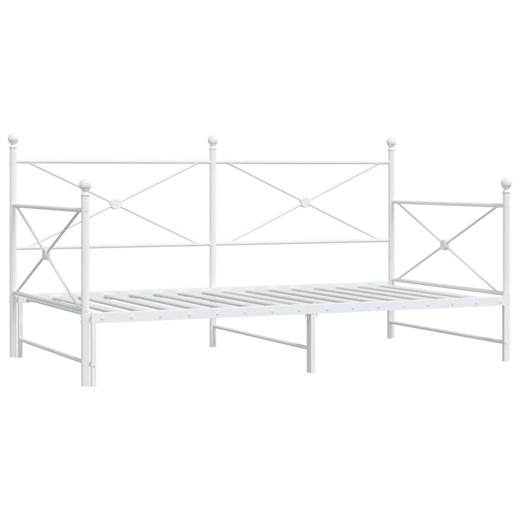 Divano Letto Estraibile senza Materasso 107x203 cm in Acciaio