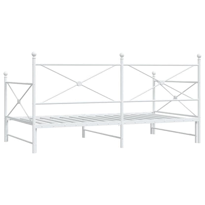 Divano Letto Estraibile senza Materasso 107x203 cm in Acciaio