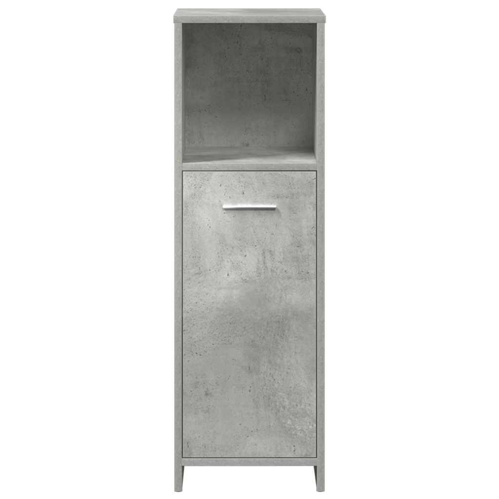 Set Mobili da Bagno 3 pz Grigio Cemento in Legno Multistrato | homemem39