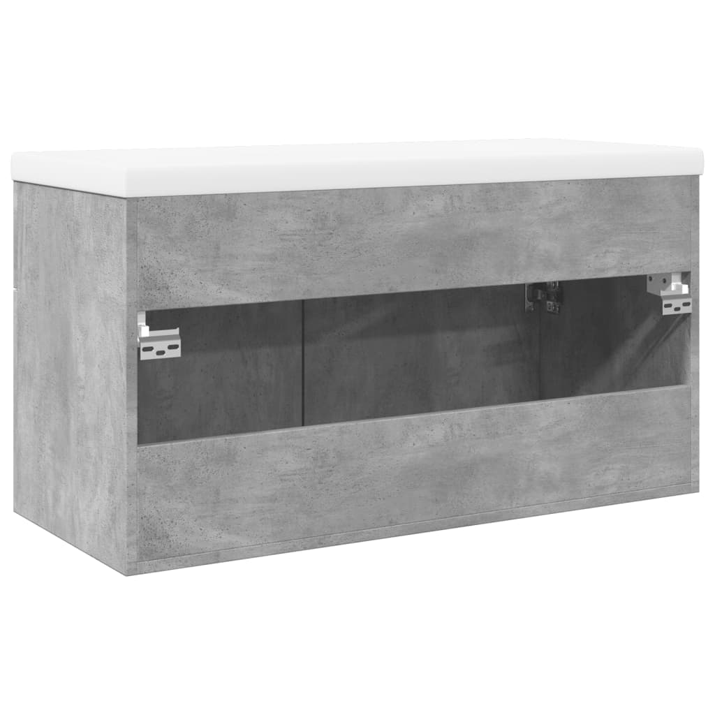 Mobile da Bagno con Lavabo Integrato Grigio Cemento | homemem39
